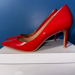 Calvin Klein Lipstick Red heels